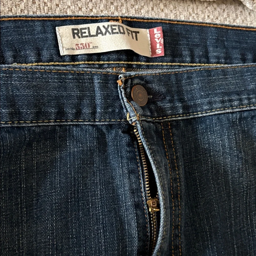 Levi's Dark Blue Relaxed Fit Jeans - Picture 2 of 5